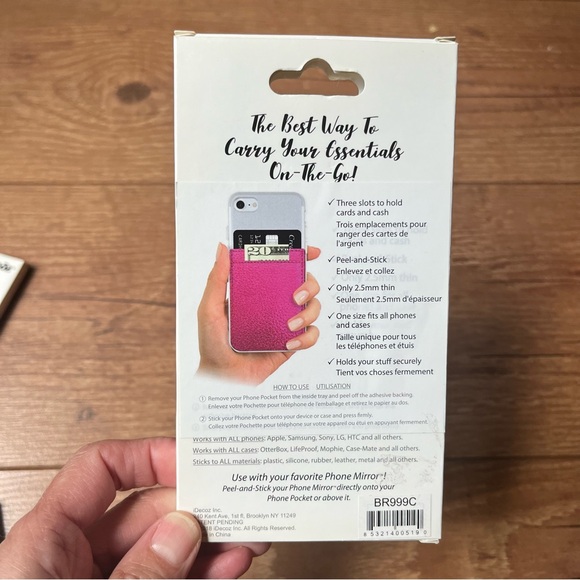 Phone Pocket card and cash holder - Picture 2 of 3